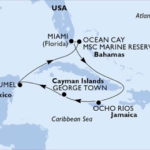 caribbean golf cruise map